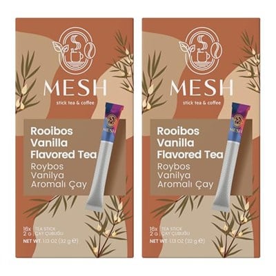 Mesh Stick Roybos Vanilya Bitki Çayı 2 Paket Bir Arada 2 x 16