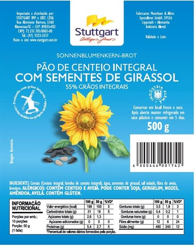 Mestemacher Ayçekirdekli Çavdarli Tam Tahil Ekmeği 500 G