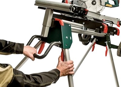 Metabo Untergestell für Kappsäge KSU 251 (Leichter Maschinenständer bis 250 Kilogramm, Länge bis 250 Zentimeter, Längenverstellbar und Höhenverstellbar) 629005000