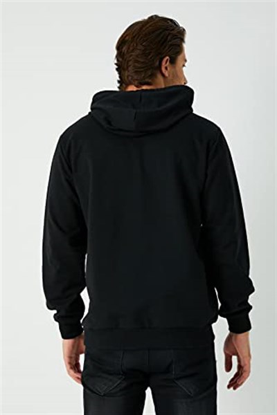 Metalic Siyah-Gri-Lacivert 3lü Erkek Kapüşonlu Kanguru Cepli Sweatshirt