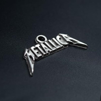 Metallica Örme Zincir Kolye - Gümüş Kaplama - Erkek Kadın Kolye - No:1531
