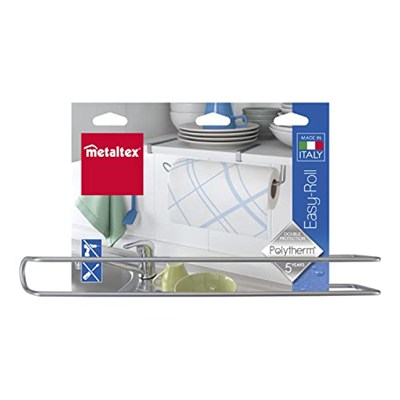 Metaltex EASYROLL - Mutfak Rulo Askısı, POLYTHERM Kaplama, Gri