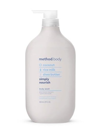 Method Vücut Yıkama, Basitçe Besler, Paraben ve Ftalat İçermez, Biyobozunur Formül, 28 oz (1li Paket)