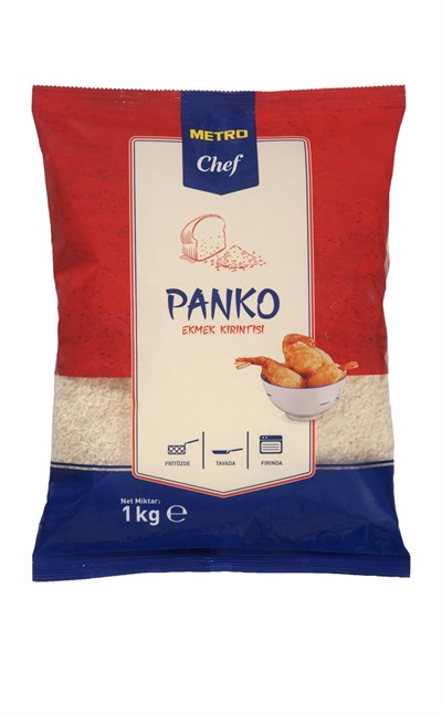 Metro Chef Panko Ekmek Kırıntısı, Profesyonel Japon Tarzı Galeta Unu, Çıtır Kaplama için, Beyaz, 1 kg Paket, Tavuk ve Deniz Ürünleri için Ideal