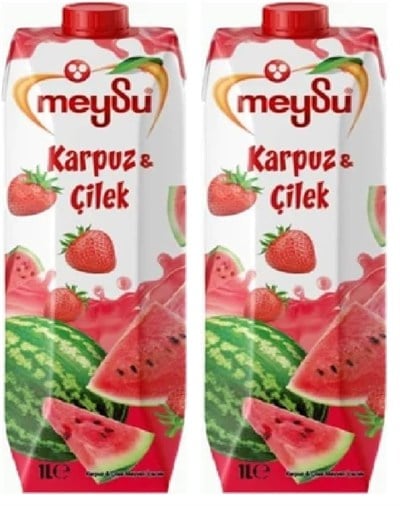 Meysu 1 Litre Karpuz-Çilek Meyveli İçecek 2li paket