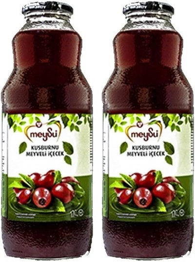 Meysu 1 Litre Kuşburnu Meyveli İçecek Şişe 2li paket