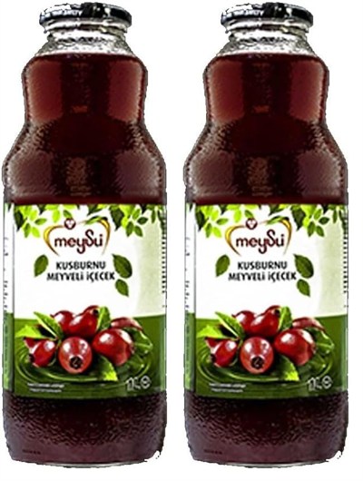 Meysu 1 Litre Kuşburnu Meyveli İçecek Şişe 2li paket