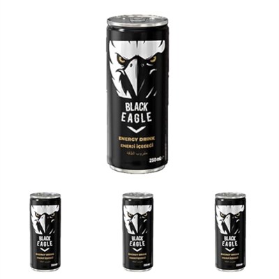 Meysu Black Eagle Enerji 250 ml (4 paketi)