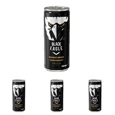Meysu Black Eagle Enerji 250 ml (4 paketi)
