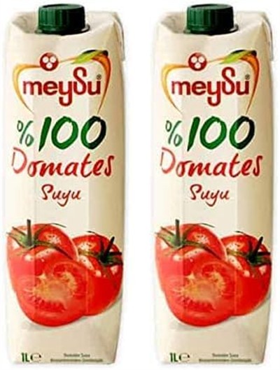 Meysu%100 Domates Suyu 1 Litre 2li paket