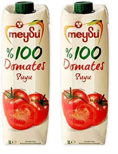 Meysu%100 Domates Suyu 1 Litre 2li paket