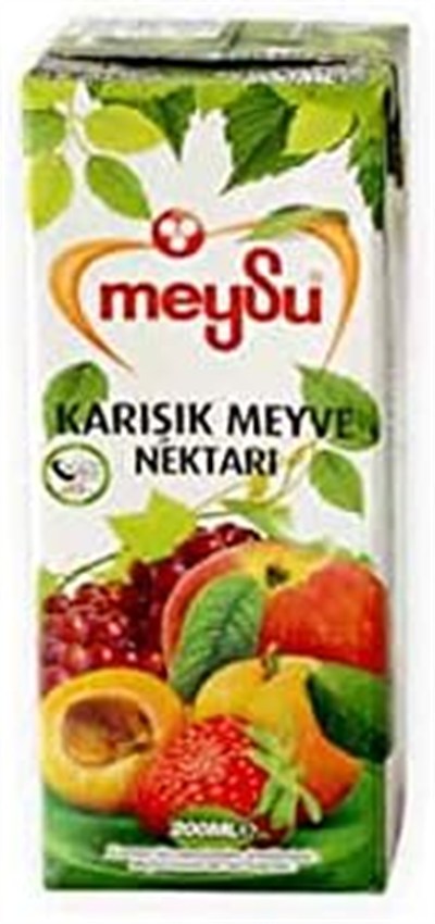 Meysu%100 Karışık Meyve Suyu 200 ml (2 paketi)