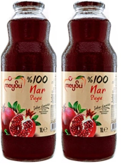Meysu%100 Nar Suyu 1 Litre Şişe 2li paket