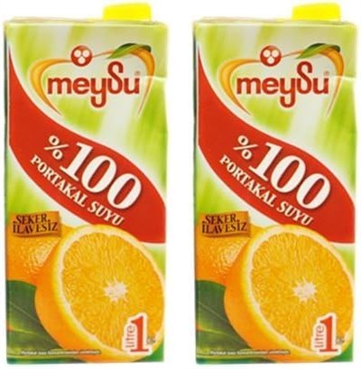 Meysu%100 Portakal Suyu 1 Litre 2li paket