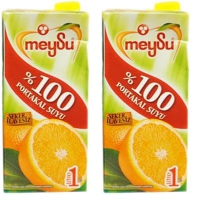 Meysu%100 Portakal Suyu 1 Litre 2li paket