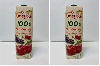 Meysu%100 Vişne-Kiraz Üzüm Suyu 1 Litre 2li paket