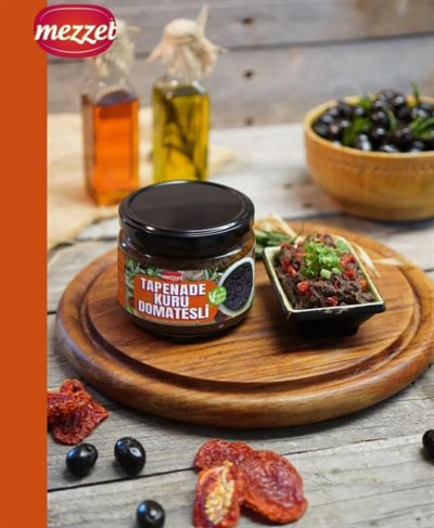 Mezzet Kuru Domatesli Tapenade Ezme 280 G - Vegan ve Koruyucusuz Kahvaltılık