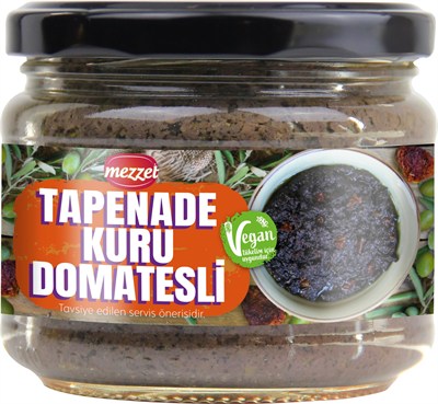 Mezzet Kuru Domatesli Tapenade Ezme 280 G - Vegan ve Koruyucusuz Kahvaltılık