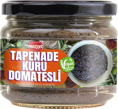 Mezzet Kuru Domatesli Tapenade Ezme 280 G - Vegan ve Koruyucusuz Kahvaltılık