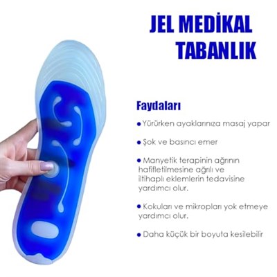 MG04 - Silikon Masaj | Masaj Yapan, Kan Akışını Artıran, Dinamik Sıvı Dolu, Konfor Iç Tabanlık