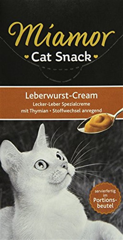 Miamor Leberwurst Cream Ciğerli Kedi Ödül Maması 6×15g (11 Adet)