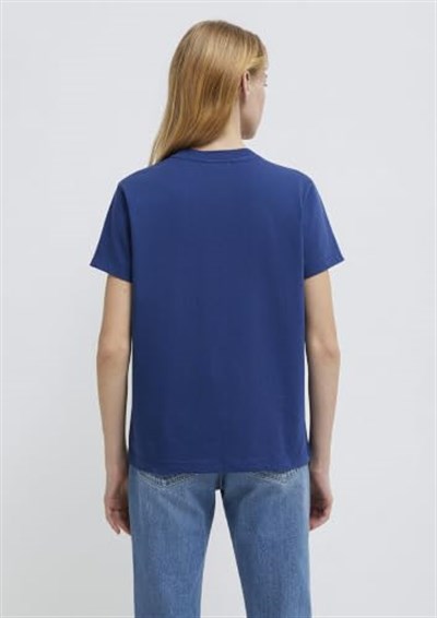 Miav Baskılı Lacivert Tişört Regular Fit/Normal Kesim 1610622-70722