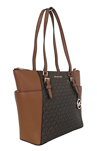 Michael Kors Charlotte Büyük Üst Fermuarlı Tote Çanta