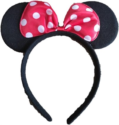 Mickey -Mini Mouse Taç Fiyonklu Taç (Pembe)