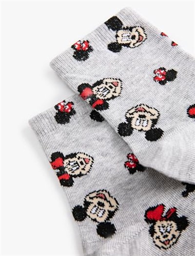 Mickey Mouse Soket Çorap Lisanslı Desenli