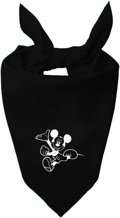 Mickey Mouse Tasarım Tek Renk Fular