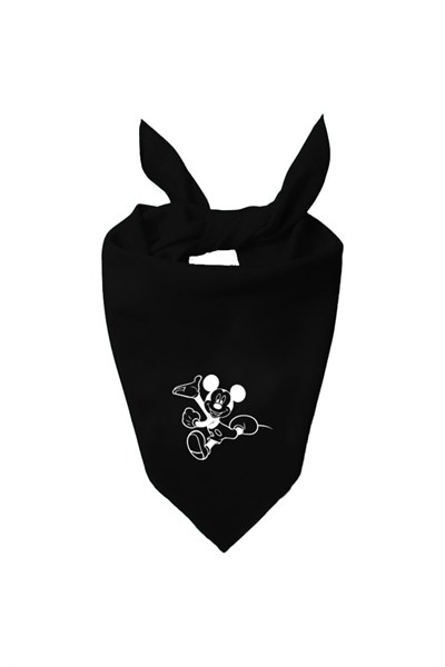 Mickey Mouse Tasarım Tek Renk Fular