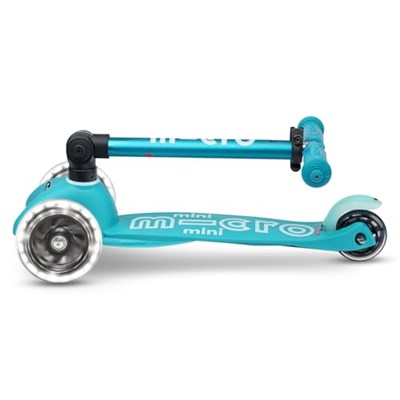 Micro Mini Scooter Deluxe Foldable 3 Tekerlekli Scooter LED Ocean Blue