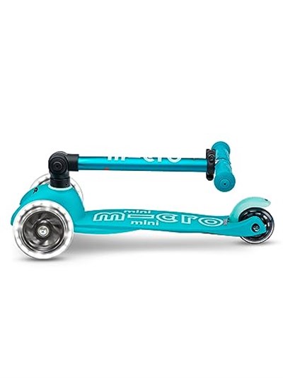 Micro Mini Scooter Deluxe Foldable 3 Tekerlekli Scooter LED Ocean Blue