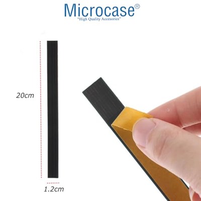 Microcase Kesilip Ayarlanabilir Silikon Aşınmaya Dayanıklı Ses Önleyici Bavul Valiz Teker Kılıfı Siyah -AL4830 4 Adet