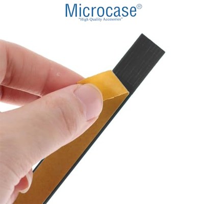 Microcase Kesilip Ayarlanabilir Silikon Aşınmaya Dayanıklı Ses Önleyici Bavul Valiz Teker Kılıfı Siyah -AL4830 4 Adet