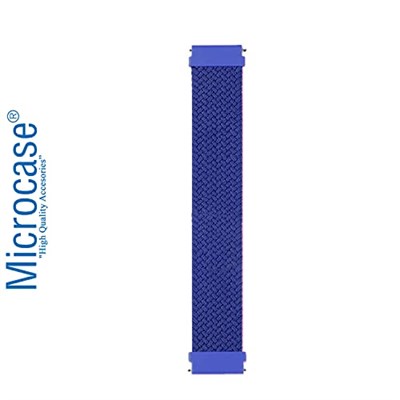 Microcase Universal 20 mm Akıllı Saatler için 155 mm Esnek Hasır Örgü Kordon Kayış - KY33