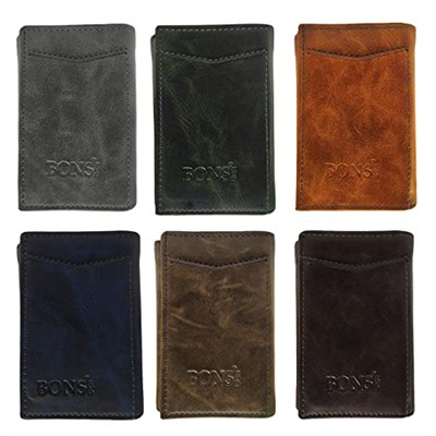 Microcase YB Collection Otomatik Mekanizmalı Kutulu Rfid Korumalı Para ve Kartlık Bölmeli Deri Cüzdan - AL3639 (Koyu Kahve)