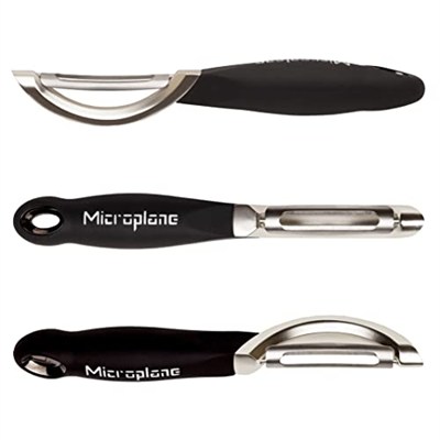 Microplane Profesyonel Soyucu, Paslanmaz Çelik, Siyah