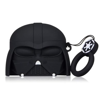Microsonic Airpods 4.Nesil/ANC Kılıf Cartoon Figürlü Silikon Crtn-Fgr-Drth-Vdr [AirPods 4 ile Uyumlu Kılıf - Black] - Seçenekler: AirPods 1 / 2, AirPods Pro 2. Nesil, AirPods 3...