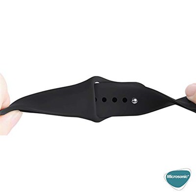 Microsonic Amazfit Active Silicone Sport Band (Amazfit Active ile Uyumlu Kordon, Akıllı Saat Kayışı)