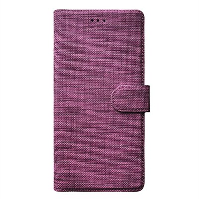 Microsonic Xiaomi Redmi 9A için Kılıf Fabric Book Wallet Mor [Redmi 9A ile Uyumlu Kılıf - Mor]