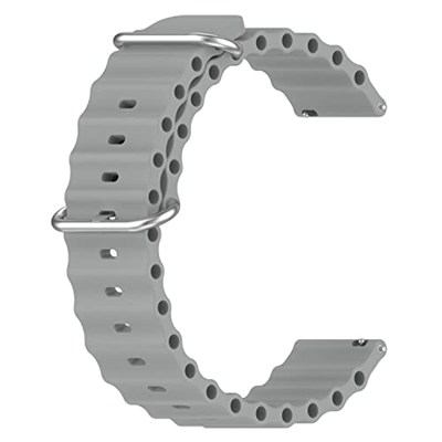 Microsonic Xiaomi Watch S3 için Kordon Ocean Band Gri [Watch S3 ile Uyumlu Kordon - Gri]