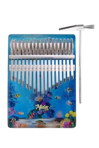 Midex KLX-640 Okyanus Cam Kalimba 17 Tuşlu Full Set - Seçenekler: KLX-640, KLX-650, KLX-640-PAK, KLX-650-PAK, KLX-660-PAK...