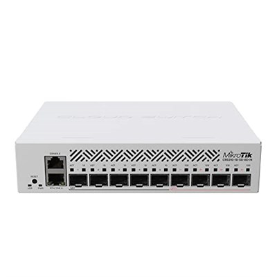 Mikrotik CRS310-1G-5S-4S +5 x SFP Bağlantı Noktasında 4 x SFP+Bağlantı Noktası ve 1 x Gigabit Ethernet Bağlantı Noktası