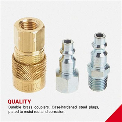 Milton S-210 1/10,2 cm NPT M Style kavrama ve fiş-Set – 12 adet