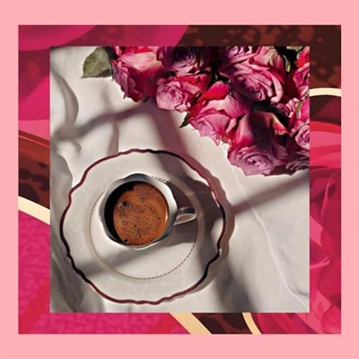 Mim and More Rose Turkish Delight Turkish Coffee - Gül Lokum Aromalı Türk Kahvesi 150 Gr