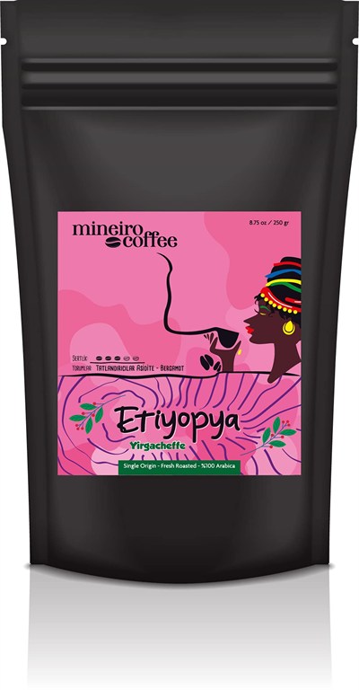 Mineiro Coffee Etiyopya Yirgacheffe Single Origin Cekirdek Kahve 250 Gr
