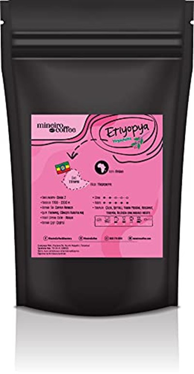 Mineiro Coffee Etiyopya Yirgacheffe Single Origin Cekirdek Kahve 250 Gr