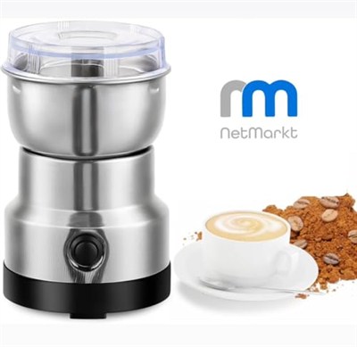 Mini Baharat Kahve Öğütücü Elektrikli Hızlı Öğütücü Çok İşlevli Parçalama Makinesi Kuru Tahıl Değirmeni Baharat Tohumları Pirinç Çekirdeği Çeşniler için