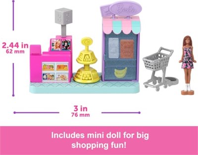 Mini BarbieLand Bebek ve Oyun Seti JCR29 - Süpermarket Jcr33